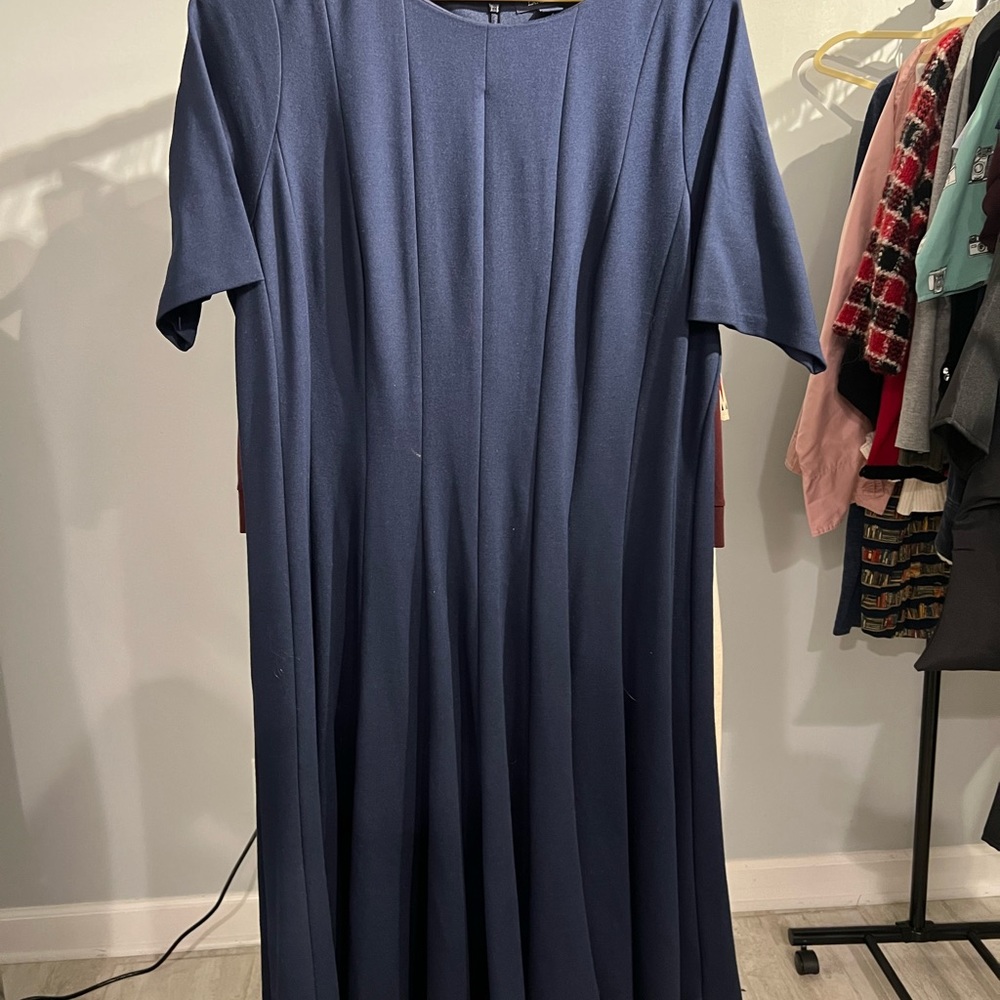 Navy Lands End Dress